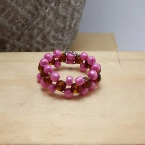 Simple Beaded Ring (flat band)